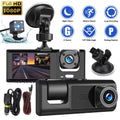 sensor Dash Video Front Dual Car G Cam Inside Recorder Rear Camera HD 1080P New Lens