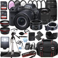Lens + f/4-7.1 Case RF R6 Digital 50mm + Filters Lens 43pc III Canon Mirrorless STM STM + 24-105mm + Lens Camera 75-300mm F/4-5.6 Bundle f/1.8 128GB Memory Tripod with + + EOS