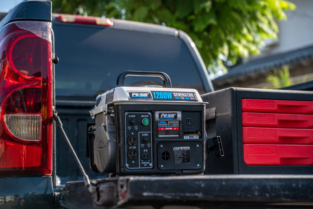 1200 Portable PG1202SA Peak Watt, Running 900 Pulsar Gas Generator Powered Watt 2-Cycle