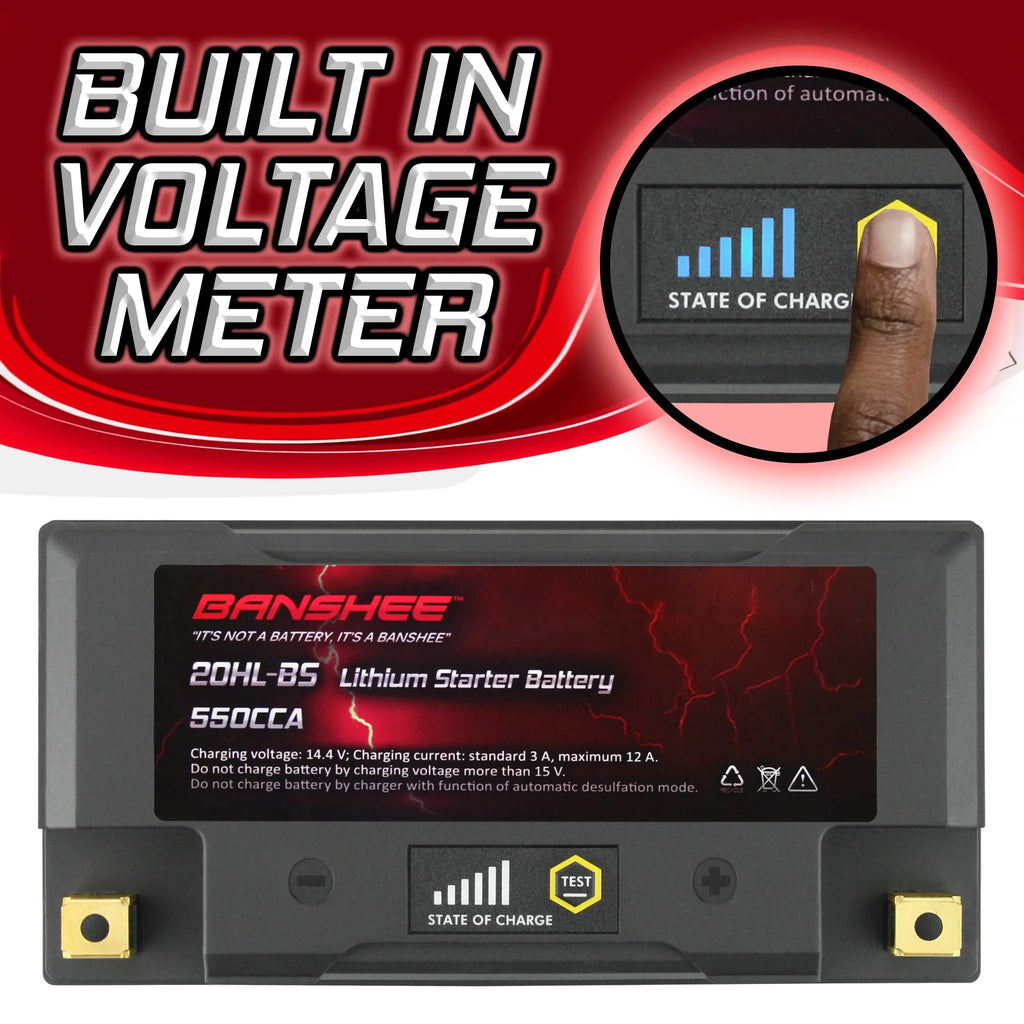 YTX20L-BS Outlander 1000 with 2013 XT-P Compatible EFI LiFePO4 to Banshee CAN-AM Motorsports 2016 Battery