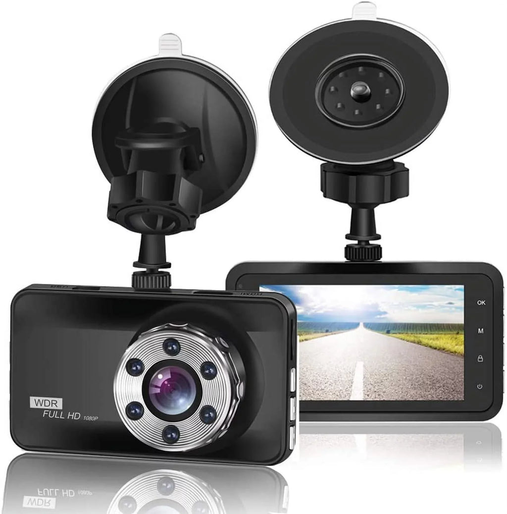 Angle Cam Wide LCD Dash 170 Dashboard HD WDR 3.0" 1080P Display with Video G-Sensor DVR Cars Camera Car for Night Vision Full Dashcam Recorder in Car ORSKEY Camera