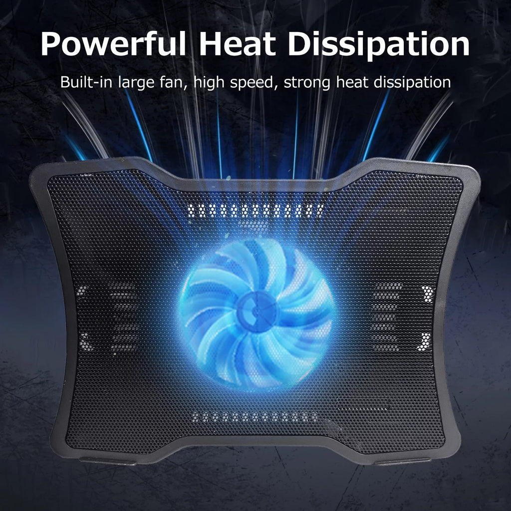Laptops Cooling Laptop Arealer Two Below Base Low USB Portable 14 Single Ports inch Design Noise Cooler Laptop Fan Support