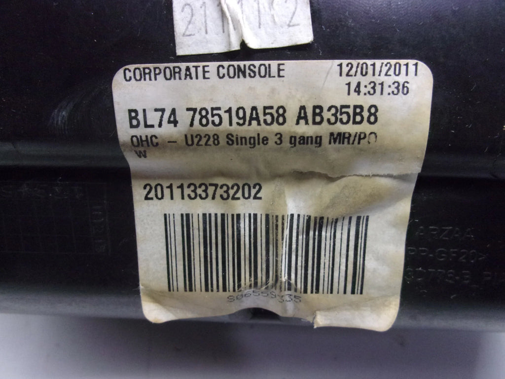 Navigator Black Roof Overhead Lincoln OEM (Good) Center 2011-2014 Pre-Owned Console