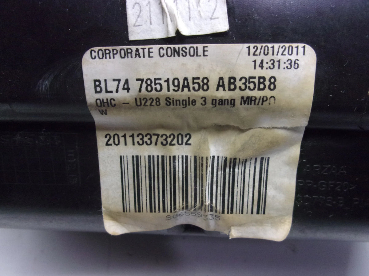 Navigator Black Roof Overhead Lincoln OEM (Good) Center 2011-2014 Pre-Owned Console