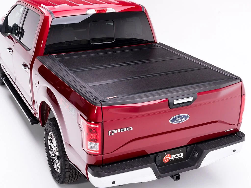 2020 (78.9") 2015 | Ford Truck Cover RealTruck BAK Hard | with F-150 Folding 7" - BAKFlip F1 by 772327 Compatible 6' Bed Bed Tonneau