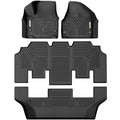 for 3 Liners Floor Floor Row Black Chrysler all Set weather Ledkingdomus 2nd Mats 2017-2021 3rd 1st Pacifica Liner