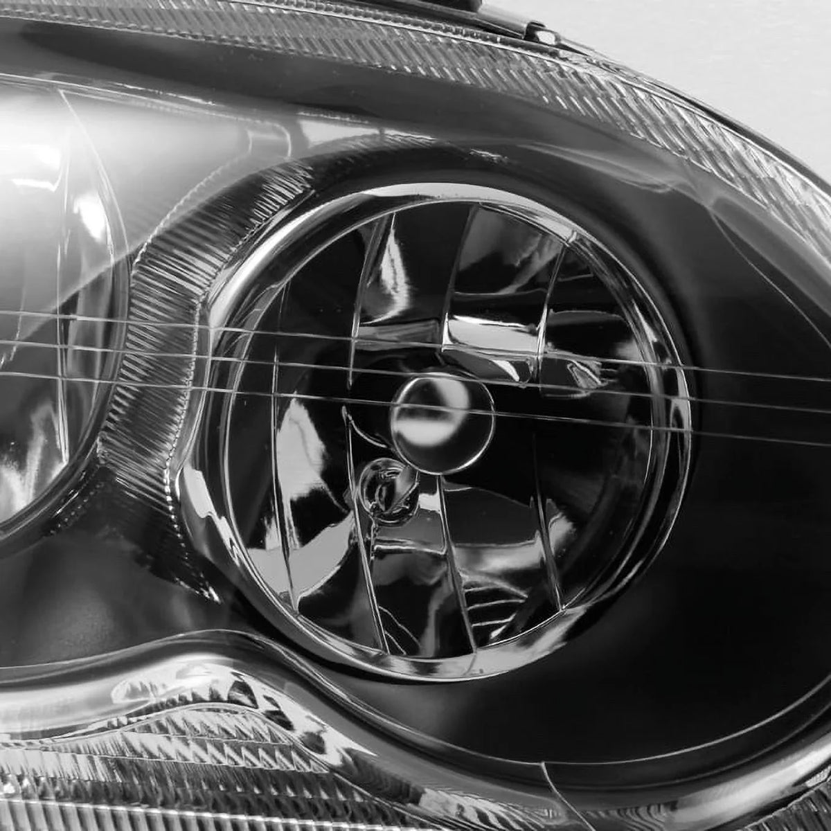 Pair Front Headlights Chrysler SUV Bezel Right Pacifica Left Replacement + - Black Lamps For AKKON Headlamp