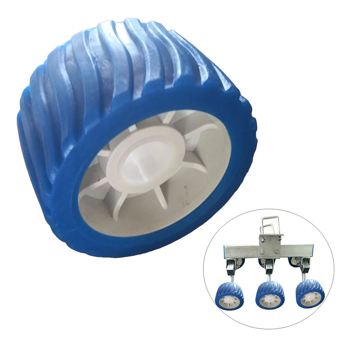 Boat Roller Boat Inflatable Replacement New 110x75x19mm Ribbed Roller 6x