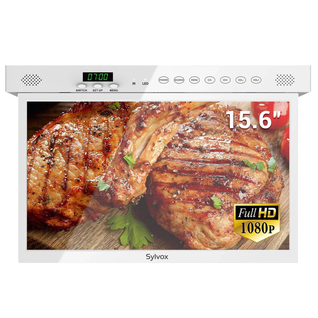Sylvox Under 11.0 Foldable Kitchen Supports Flap Android Cabinet Bluetooth WiFi 15.6" TV down Smart TV Timing TV