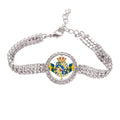 Tennis Sweden Country Bracelet Emblem Anklet Diamond Jewelry Chain Symbol National