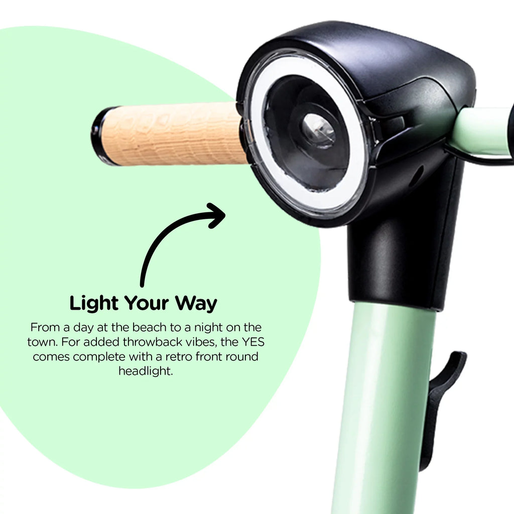Scooter Display, (Green) LED Foldable Yvolution Design Adults Electric YES for