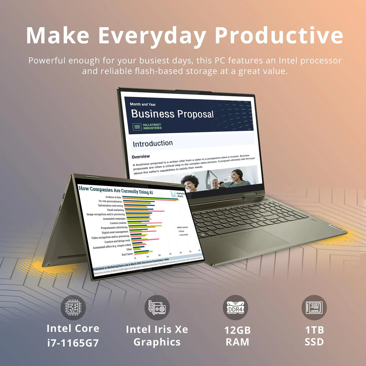 Xe 360° 2-in-1 Screen USB Intel 12GB SSD, 11, 15.6" RAM, Touch Backlit 32GB Yoga Evo LENOVO Intel Iris i7 Laptop, Keyboard, Core 1TB PCIe Graphics, Win Card Moss, Dark 7i Platform 1165G7,