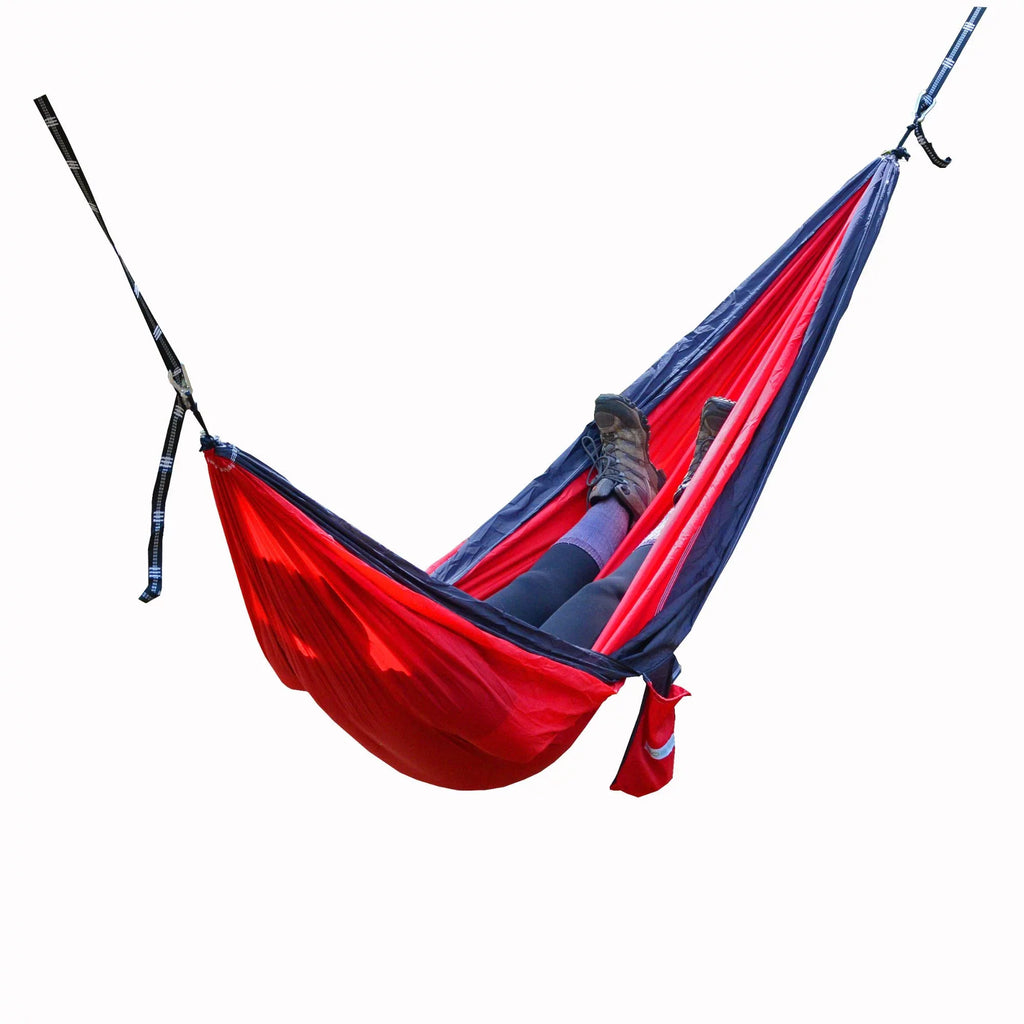 Hamptons Hammock The Traveler 118" and Camping Polyester Red Blue Collection