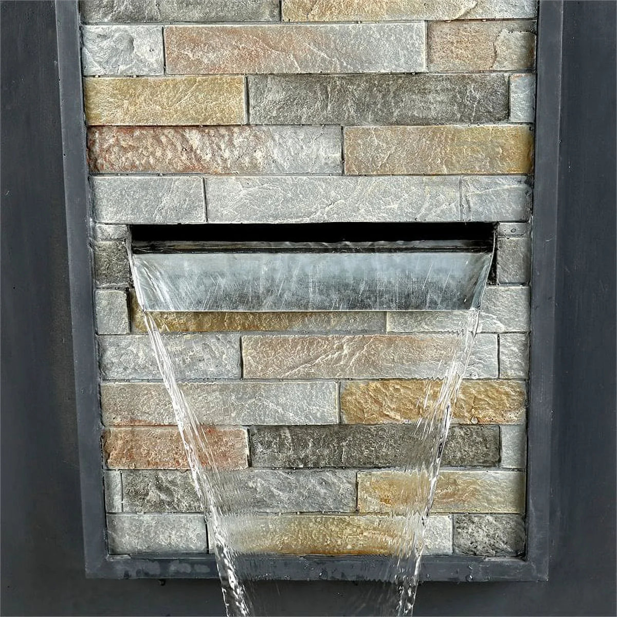 Jeco Light with LED & Fountain Texture FCL186 Finish Rock in. Contemporary 32