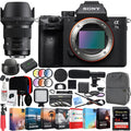 F1.4 Backpack 50mm Camera Mirrorless Interchangeable Deco HSM Sigma with Lens and Microphone Editing a7 Gear Sony Kit Lens III 4K DG HDR E-mount Full ART Frame Body ILCE-7M3 Bundle