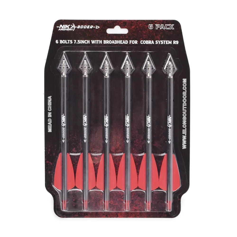 Cobra Carbon 7.5" for Crossbow R9 Hunting EK Bow with Bolts Broadheads Arrows