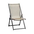 Modern Foldable Chair with Patterned Fabric and Metal Frame
