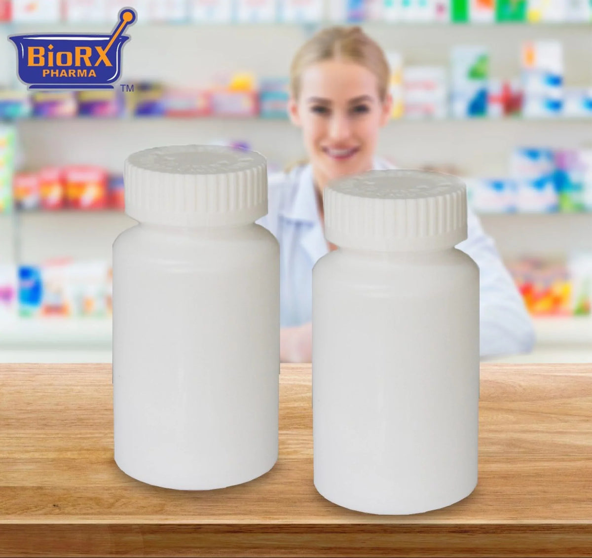 Vials by 30 WHITE Included Dram Mega-Pro, Sponix Caps Pharmacy 130) BioRx (QTY. Child-Resistant Caps,