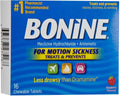 (Pack ea 16 Chewable for Motion 3) of Raspberry Bonine Sickness, Tablets