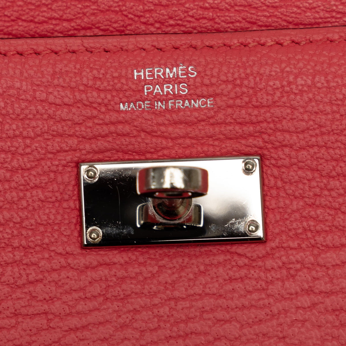 Authenticated Pre-Owned (Good) Wallet Leather Hermès Kelly Classic Wallets Pink Long Unisex Chevre Calf