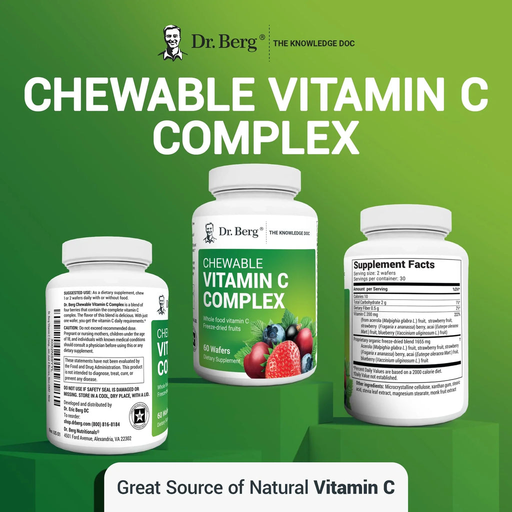Complex Vitamin Vitamin - Real 60 Wafers Chewable Chewable C Berries, Berg from Dr. Tablets C