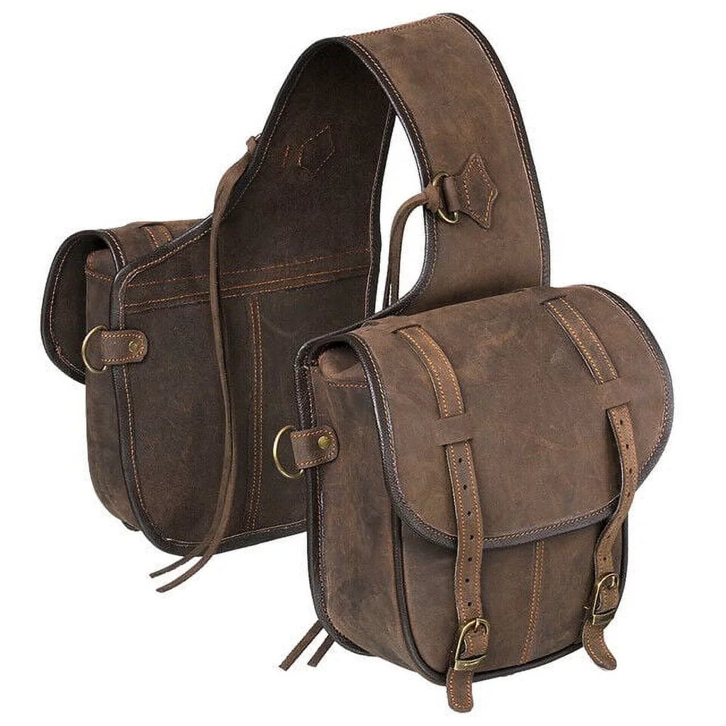 Tough1 Bag Soft Leather Brown Saddle