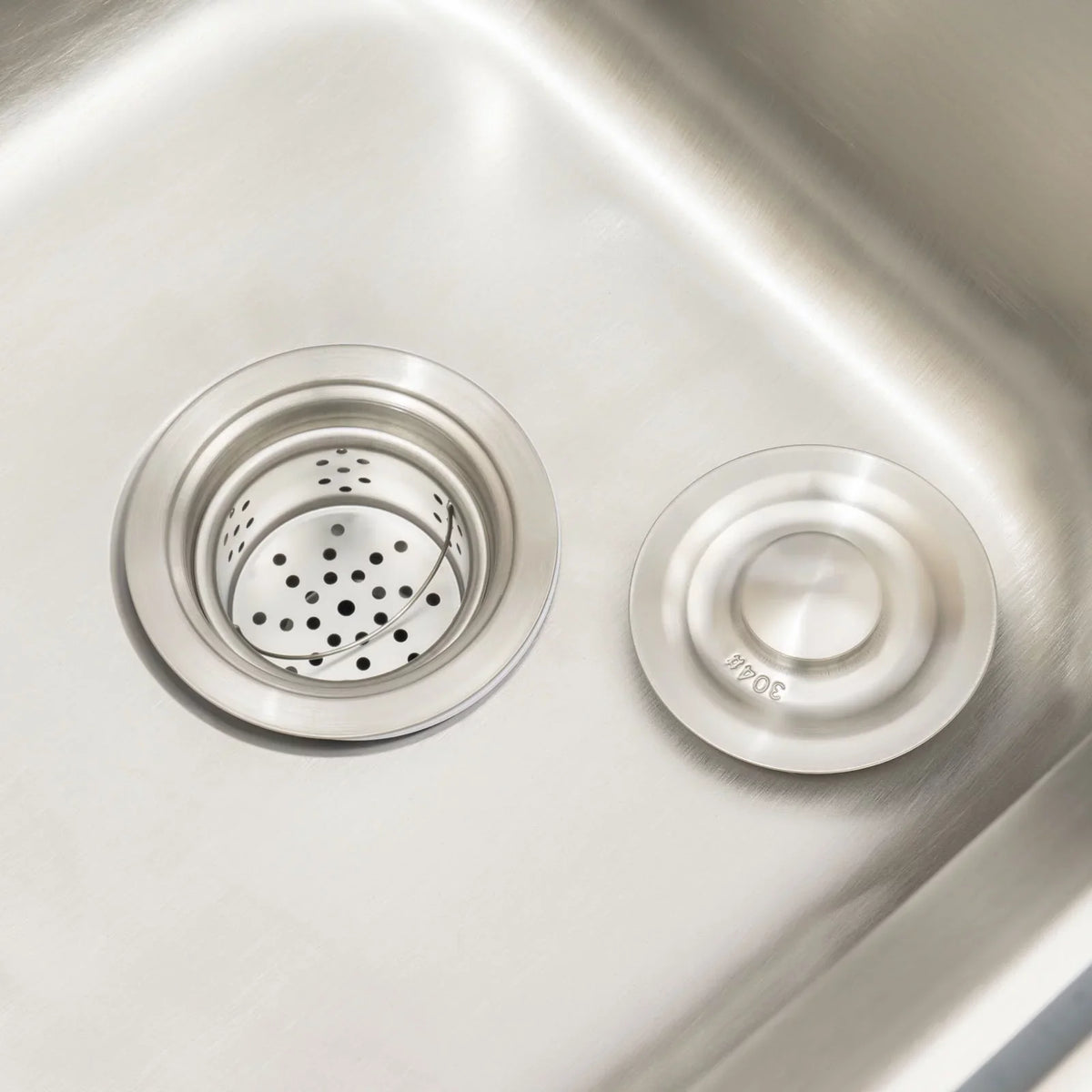 with Double Prep Faucet+Drainpipe Kitchen Stainless Steel Basin Freestanding Bowl Sink Utility & Sink Aiqidi Commercial Restaurant