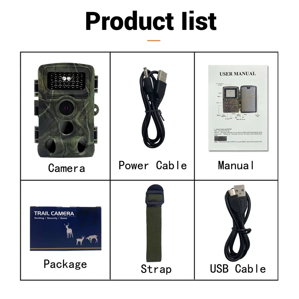 Inch 2.0 Night-Visions Waterproof Infrared Day Night Field Trail Detection 32MP TFT IP66 Display Hunts Camera Color Camera Camera Use 1080P Outdoor