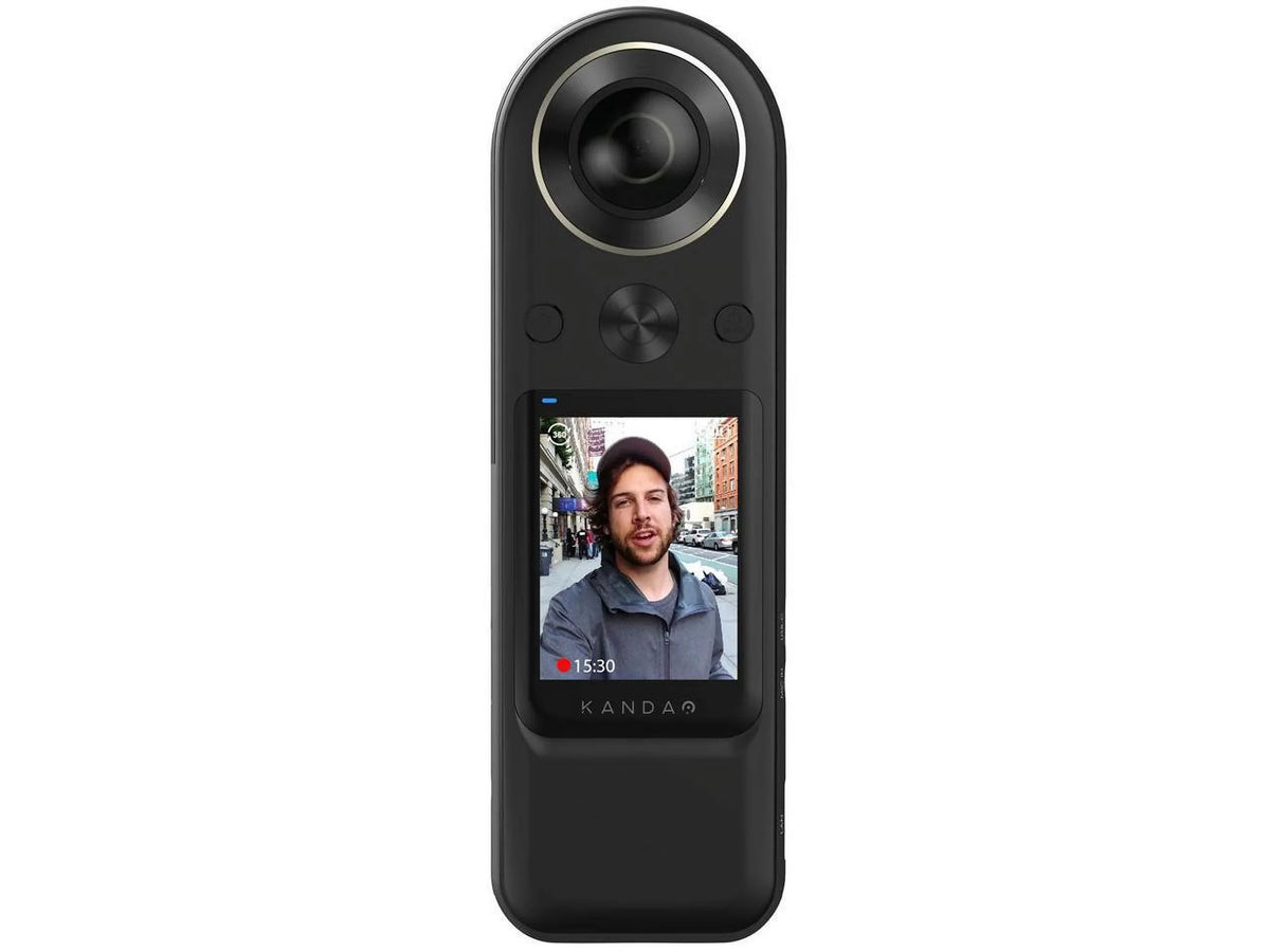 QooCam Kandao mountable 64 Wi-Fi flash 360������������������ - - camera - - - action 8K MP 20.0 8K / GB - Enterprise 30 - black fps