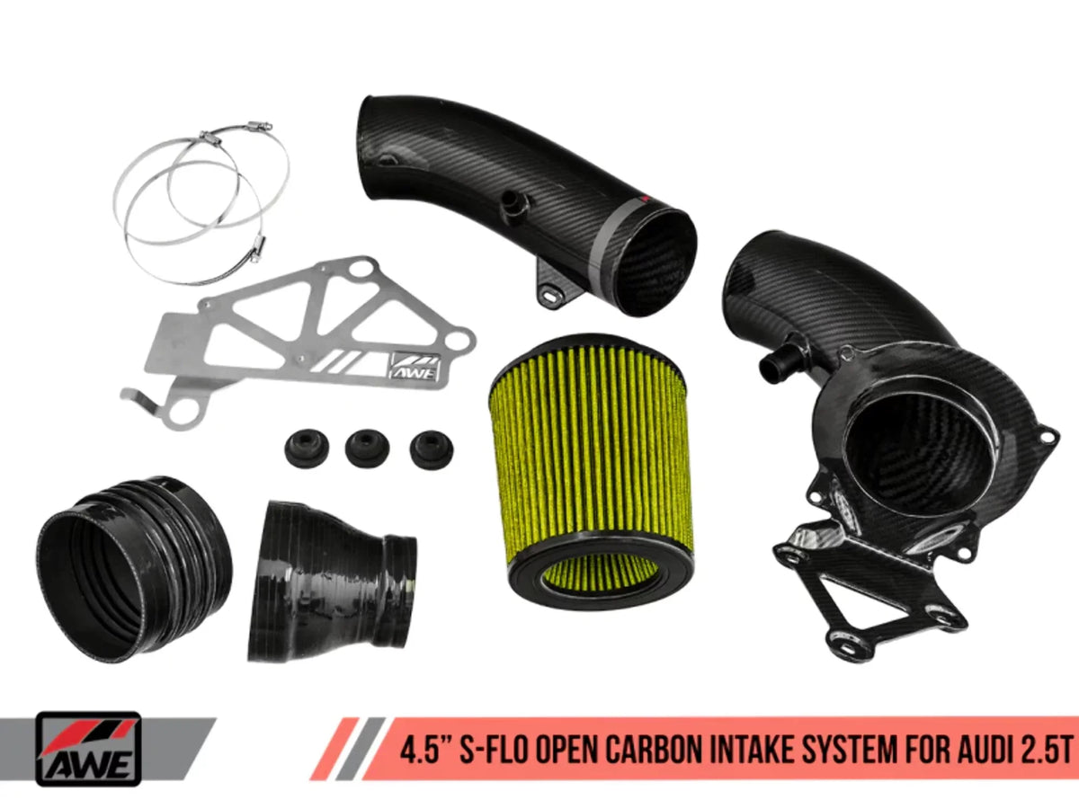 Fiber for Tuning RS3 TT RS Audi AWE Open Intake Carbon S-Flo 2660-15048 &