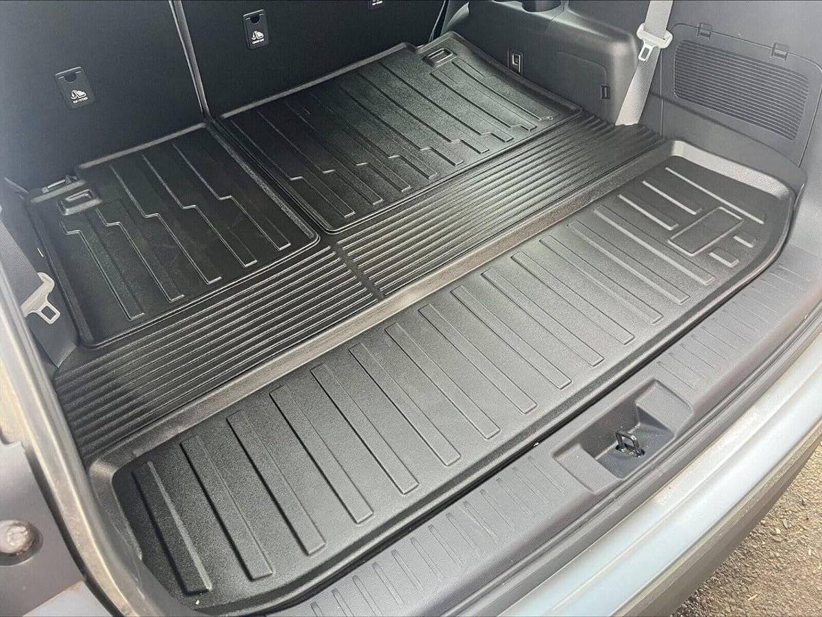 2020-2024 EACCESSORIES for Trunk Design Cars Pre-Cut Toyota Boot Car EA Lip Tray Mat Non-Slip Mats Highlander with Cargo Raised Trunk – Laser – Mat Pad Weather-Resistant for Trunk – Liner –