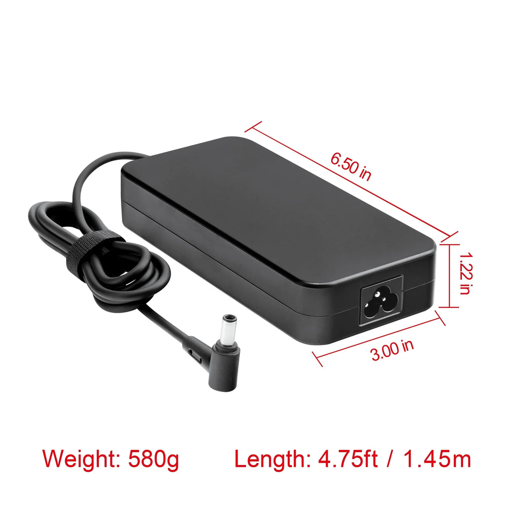 TUF Gaming RTX3050 Compatible 180W with AC 9A 20V FX506HC ASUS F15 6.0x3.7mm Charger Adapter SKKSource