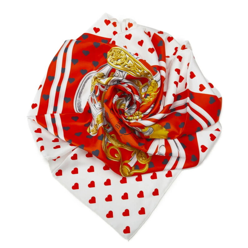 Horse Women's BRIDES HERMES (Good) Bridle Hermes Carre Multicolor de White Ceremony 90 Scarf Pre-Owned Silk GALA Muffler