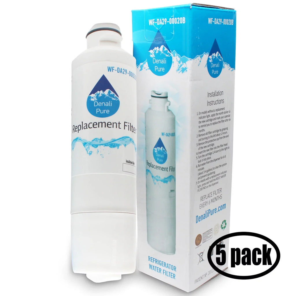 with Samsung with Compatible Cartridge DA29-00020B, Samsung Refrigerator Filter - Water Filter Water RF4287HARS DA29-00020A, HAF-CIN 5-Pack Fridge Compatible