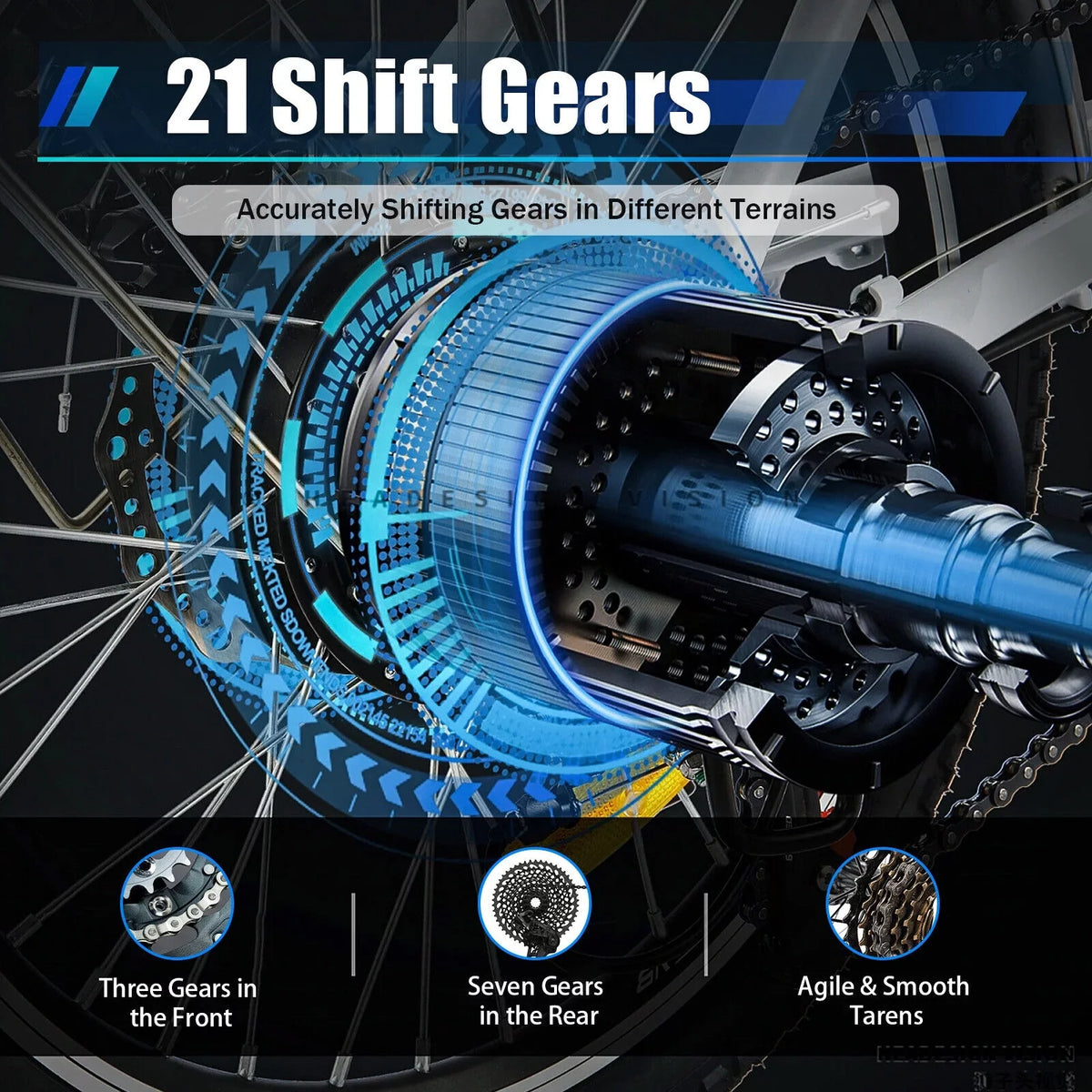 26" School Bike Bicycle Bikes Disc Brake Men Folding Dual SHZICMY Speed 21 Mountain MTB
