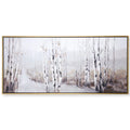 Canvas W Hand X D 2in Snowy Framed Embellished 32in - Grove - 72in X Ht