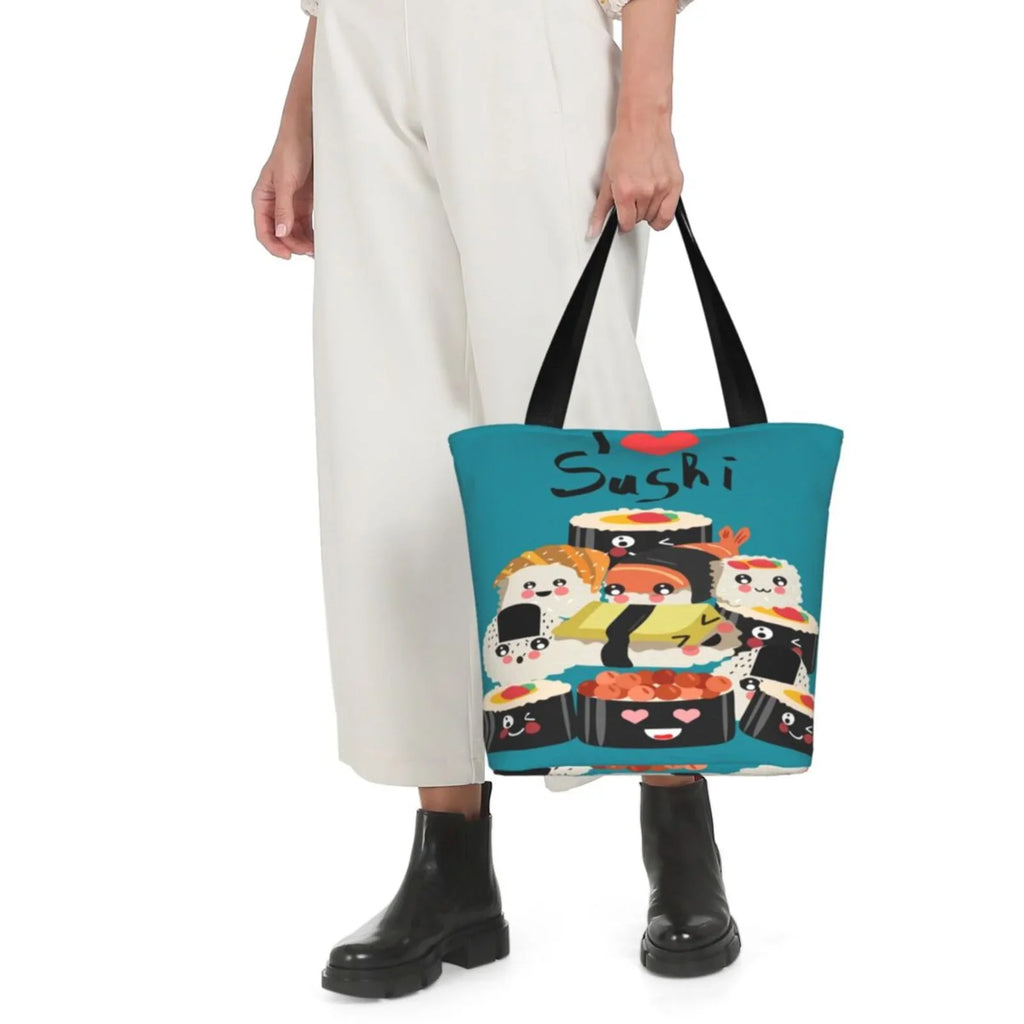Handbags Women'S Shopping Capacity Sushi Love Bag,Shoulder I Tote Bag Bag Hobos Lukts Large