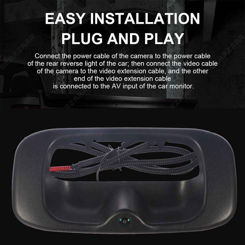 View -15130742 Images Backup Sierra Plastic GMC Rear Chevy Crisp Easy Black Installation Camera Silverado
