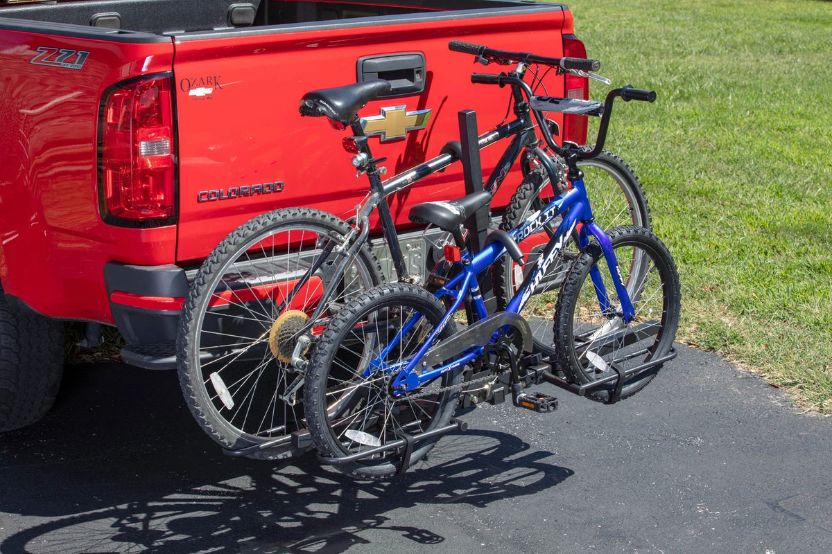 80 Car 10104071 Foldable Hyper lbs. Rack Capacity 2-Bike Tough Hitch-Mount Platform