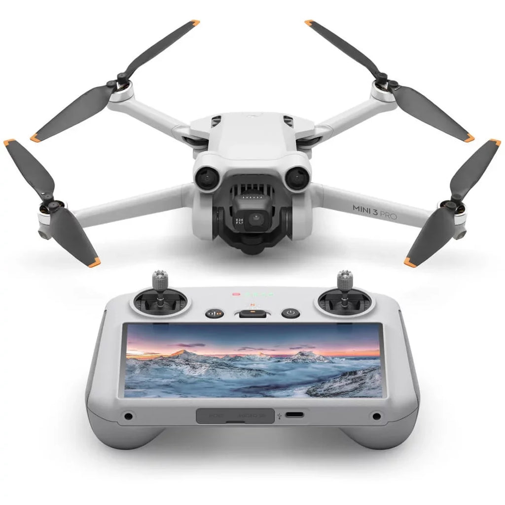 Sensing Flight Camera RC w/ Mini Remote Directional &Accessories + Quadcopter Deco Drone Video, Smart Screen), (With Pro DJI Backpack Control Obstacle Gear Bundle Time, Photo, 48MP 3 34min 4K/60fps 3