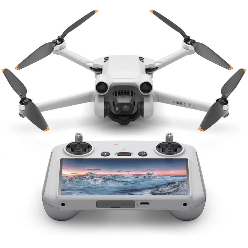 Sensing Flight Camera RC w/ Mini Remote Directional &Accessories + Quadcopter Deco Drone Video, Smart Screen), (With Pro DJI Backpack Control Obstacle Gear Bundle Time, Photo, 48MP 3 34min 4K/60fps 3