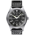 Automatic Men's Dial Textured Ratio Leather 200M Watch RTS320 Skysurfer Black Pilot