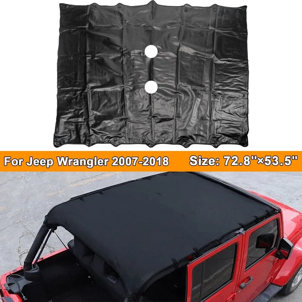 and Enjoy Easy Wrangler with - Leather JKU JK Top Protection Comfort Jeep 07-18 Installation Sunshade Sun for