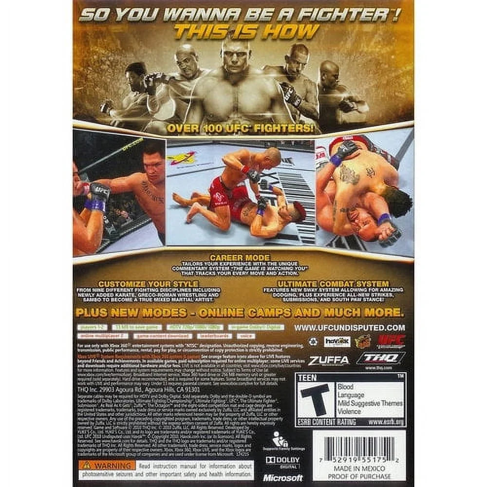 THQ (Xbox Undisputed 2010 UFC 360)