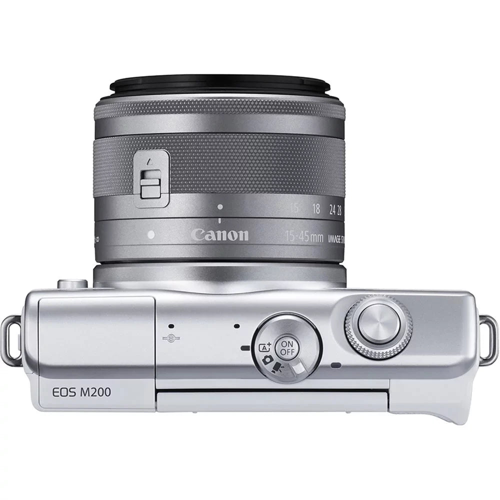 15-45mm Digital Camera Lens Mirrorless (White) M200 with - EOS 3700C009 Canon