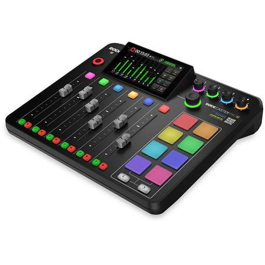 Broadcast Audio Production Headphones, 4x II Studio to RODECaster with Console F 4x XLR 4x Cable, SM7B Bundle 32BG Pro Integrated ATH-M50x Arm, Card 4x microSD Mic, M