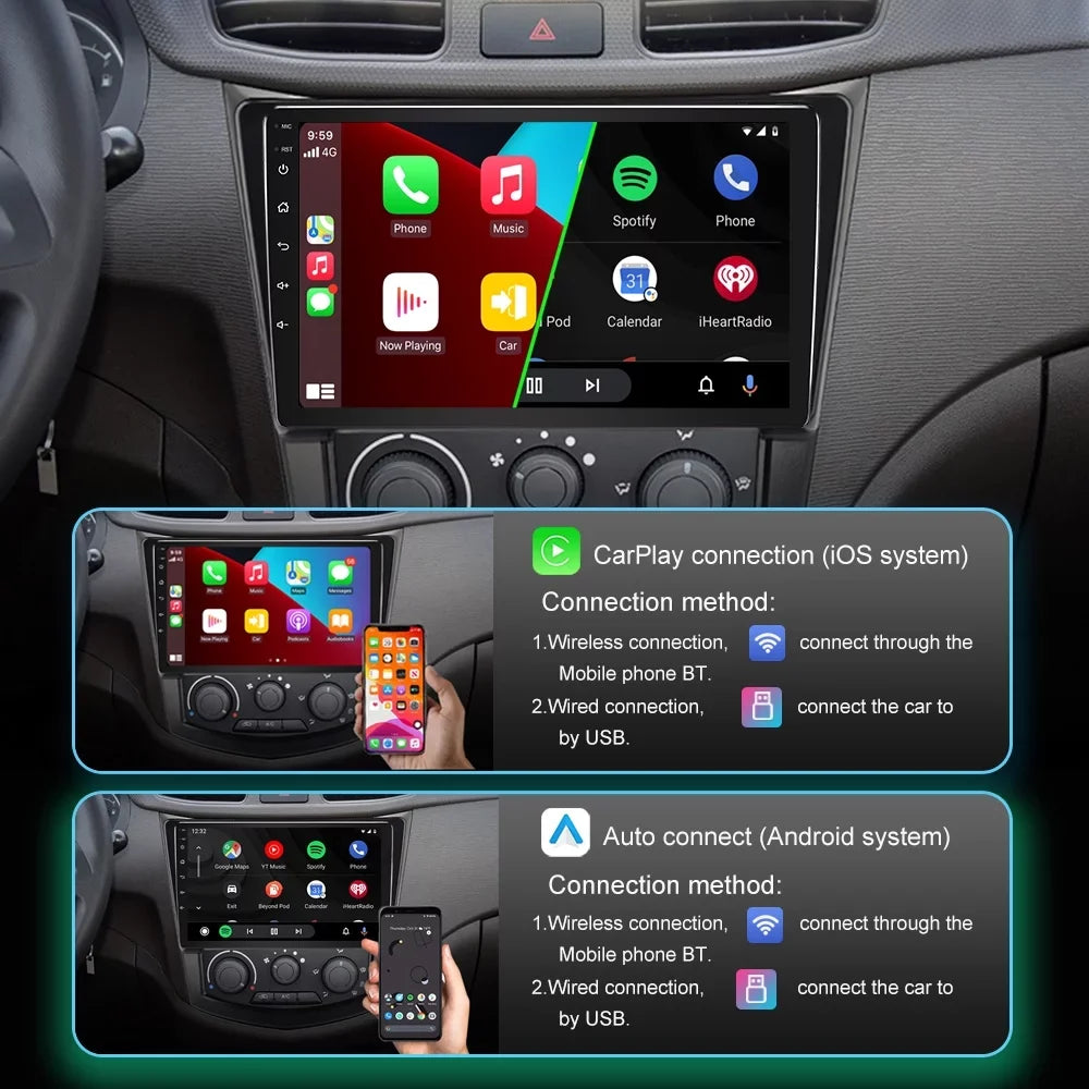 D-Max 2019+ WIFI Android HD Auto FM Isuzu Dmax Android Carplay 12 Radio 9'' Car Bluetooth,with Stereo Camera GPS Rearview with For