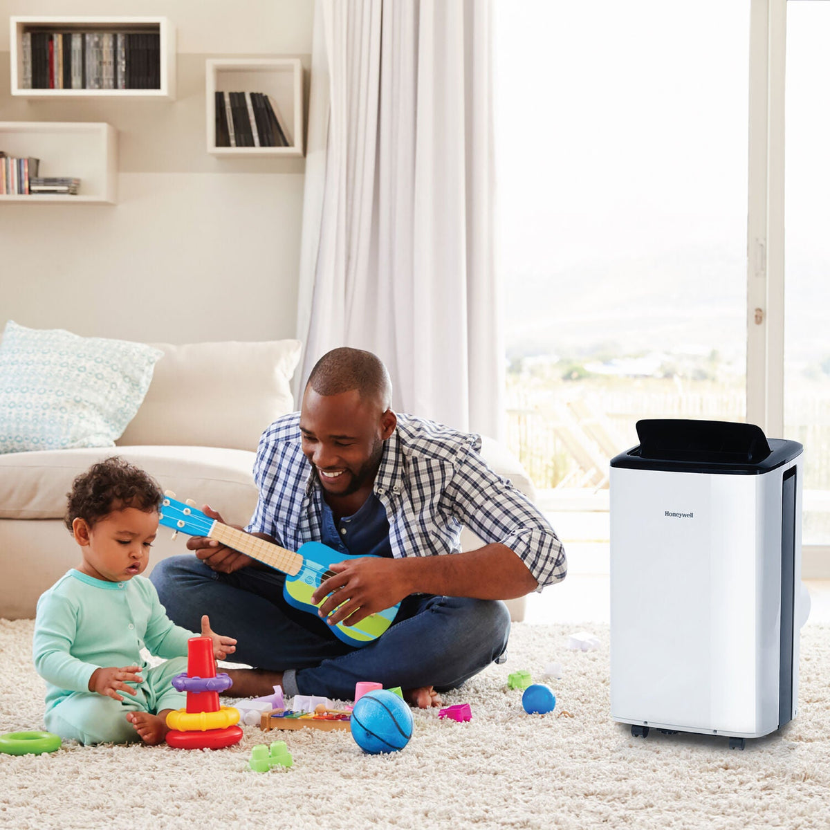 HF0CESVWK6 Dehumidifier WiFi with Conditioner & BTU 10,000 Portable Voice Smart Control, Air Honeywell