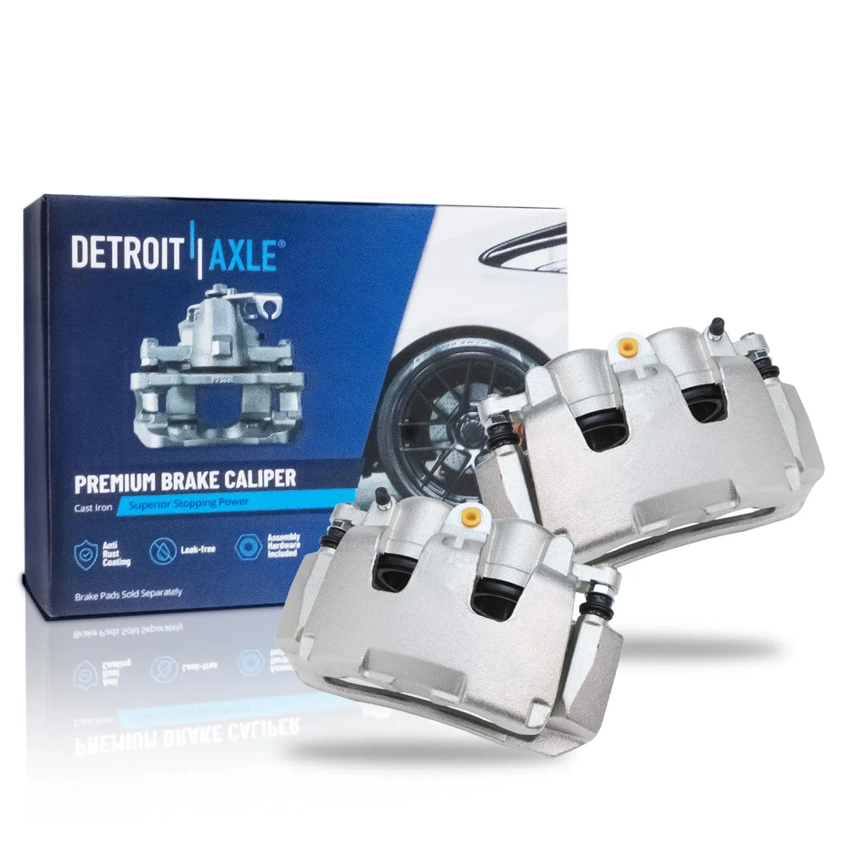 Brake Calipers 06-08 2pc 1500, Disc Raider, 2008 Brake 2 2005-2008 2009 Calipers - Dakota, Axle Mitsubishi Front Dodge 2007 Ram 06-09 Detroit 2005 2006 Replacement for