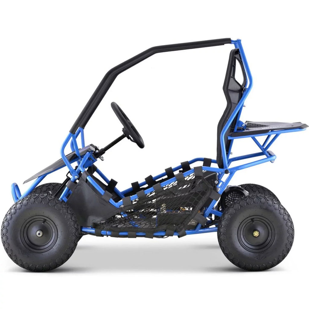 MotoTec Electric Blue Maverick Go Kart 36v 1000w